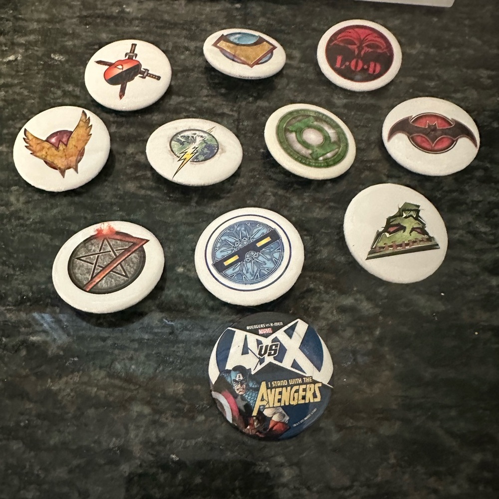 Assorted Superhero Pins